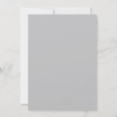 Rustieke Elegante 3D Bloemige Trouwuitnodiging Kaart (Achterkant)