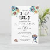 Rustieke Elegante achtertuin Ik doe BBQ repetitie Kaart (Staand voorkant)