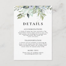 Rustieke Elegante Aquarel Groene Huwelijksdetails