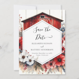 Rustieke Elegante Barnyard Wedding Save The Date