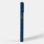 Rustieke Elegante Blauwe & Zwarte Sterren Case-Mate iPhone Case (Achterkant / Rechts)