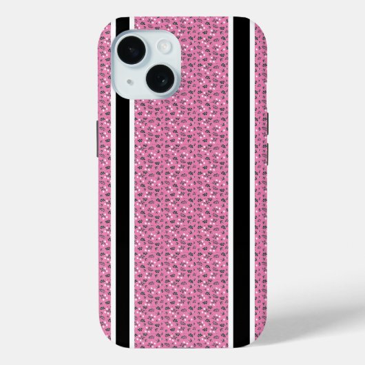 Rustieke Elegante Bloemmotief Case-Mate iPhone Case (Achterkant)