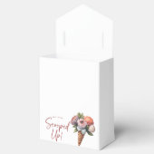 Rustieke Elegante Boho Ijs Bridal Shower Bedankdoosjes (Geopend)