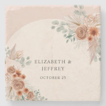 Rustieke Elegante Boho Terracotta Pampas Bruiloft