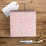 Rustieke Elegante Botanische Bladeren Roze Roos Cadeaupapier<br><div class="desc">Dit mooie inpakpapierontwerp heeft een patroon van handgetekende bladeren op een elegante roze achtergrond...  Een prachtige keuze voor vele gelegenheden!</div>