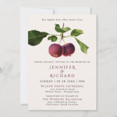 Rustieke elegante Bourgondische appel ooit na brui Kaart (Voorkant)