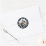 Rustieke elegante bruiloft Dank U foto gunst Ronde Sticker<br><div class="desc">Elegant Dank je foto Wedding zegels,  gunst,  stickers. U kunt uw eigen foto,  bericht,  namen en trouwdatum toevoegen aan creëer een zeer persoonlijke en unieke sticker.</div>