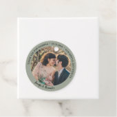 Rustieke elegante dank u foto land bruiloft bedankjes labels (In situ)