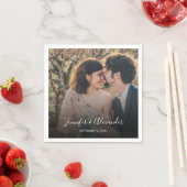 Rustieke elegante foto boho bruiloft servet (Insitu)
