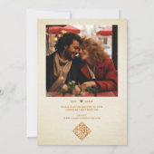 Rustieke Elegante Herfst Pompoen Prosecco Vrijgeze Kaart (Achterkant)