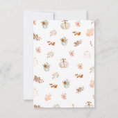 Rustieke Elegante Herfst Thanksgiving Groet Kaart (Achterkant)