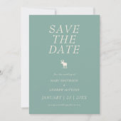 Rustieke Elegante Huwelijk Save The Date (Voorkant)
