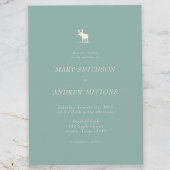 Rustieke Elegante Huwelijksuitnodiging Kaart