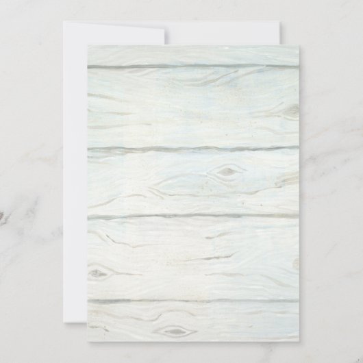 Rustieke Elegante Hydrangea Bloemenkrans Bruiloft Kaart (Achterkant)