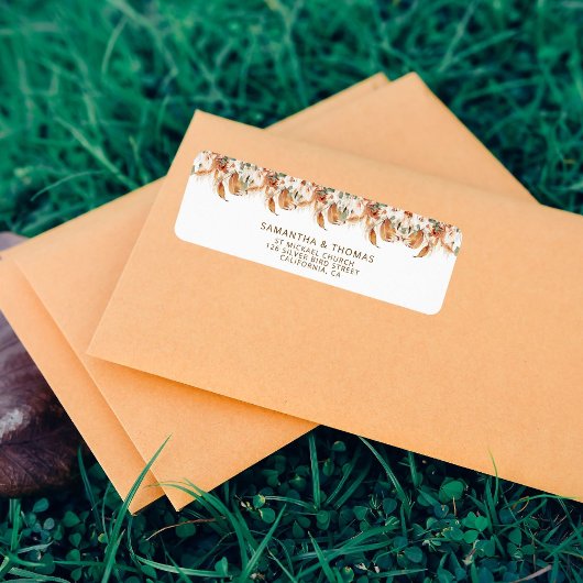 Rustieke elegante kalligrafie Boho-Chic bruiloft Etiket