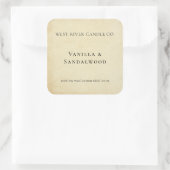 Rustieke Elegante Kraft Papier Kaars Label (Tas)