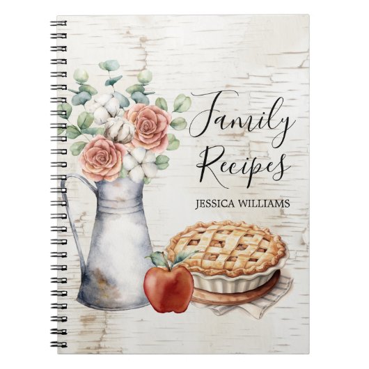 Rustieke Elegante Landelijke Boerderij Familie Rec Notitieboek (Voorkant)