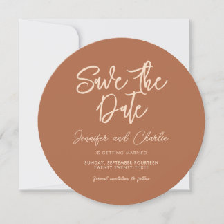 Rustieke Elegante Minimalistische Boheemse Trouw S Save The Date