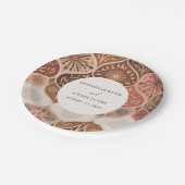 rustieke elegante Nikkah islamitische bruiloft Papieren Bordje (Gekanteld)