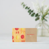 Rustieke Elegante Professional Visitekaartje (Staand voorkant)