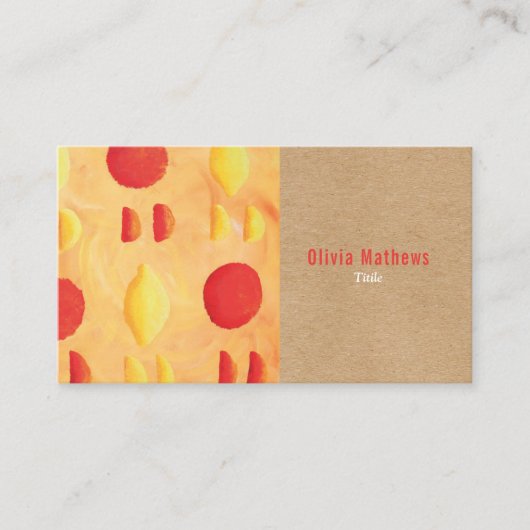 Rustieke Elegante Professional Visitekaartje (Voorkant)