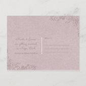  rustieke Elegante Rozen hoeken Save the Date Aankondigingskaart (Achterkant)