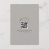 Rustieke Elegante Sagebrush Wildflowers Wedding En Informatiekaartje (Achterkant)