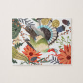 Rustieke Elegante Turkije Thanksgiving Botanisch Legpuzzel (Horizontaal)