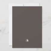 Rustieke Elegante Wilde Bloemen Mocha Script Foto Save The Date (Achterkant)