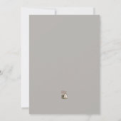 Rustieke Elegante Wilde Bloemen Script Bruiloft Kaart (Achterkant)