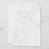 Rustieke Elegante Wildflower Wedding Kaart (Achterkant)