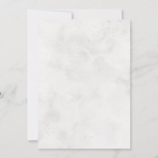 Rustieke Elegante Wildflower Wedding Kaart (Achterkant)