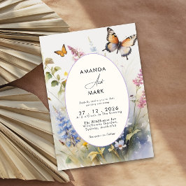 Rustieke Elegante Wildflowers Bloom Kaart