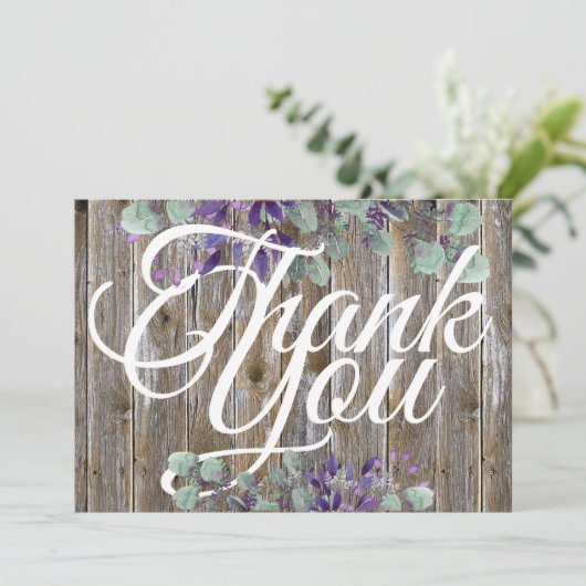 Rustieke Elegante Witte Typografie Foto Bruiloft (Staand voorkant)