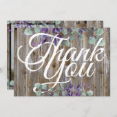 Rustieke Elegante Witte Typografie Foto Bruiloft (Voorkant / Achterkant)