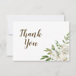 Rustieke elegantie bedankje bedankkaart