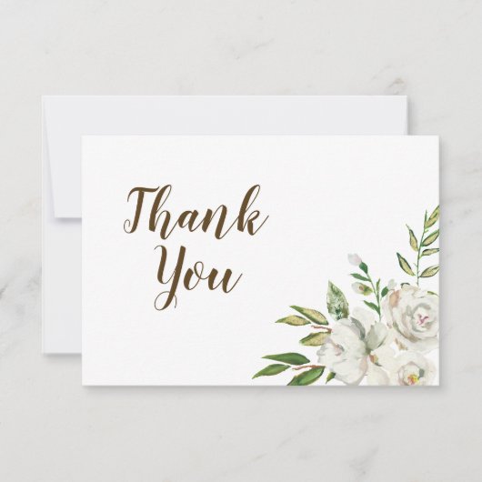 Rustieke elegantie bedankje bedankkaart (Voorkant)