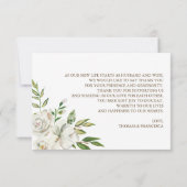 Rustieke elegantie bedankje bedankkaart (Achterkant)