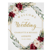 Rustieke Elegantie Bloemen, Goud-Geometrisch, Brui Perfect Poster (Voorkant)