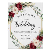 Rustieke Elegantie Bloemen, Goud-Geometrisch, Brui Perfect Poster (Voorkant)