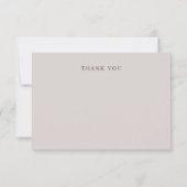 Rustieke Elegantie Bloemen Trouwen Dank u Kaarten (Achterkant)