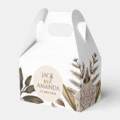 Rustieke Elegantie Bloemen Trouwgunstbox Bedankdoosjes (Voorkant Zijde)