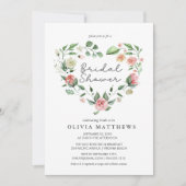 Rustieke Elegantie Blush Bloemen Vrijgezellenfeest Kaart (Voorkant)