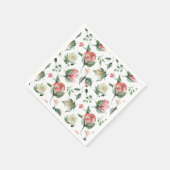 Rustieke Elegantie Blush Roze Vrijgezellenfeest Servet (Hoek)