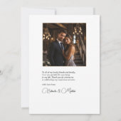 Rustieke Elegantie Bronzen Geometrische Bloemen Hu Bedankkaart (Achterkant)