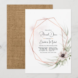 Rustieke Elegantie Bronzen Geometrische Repetitie  Kaart