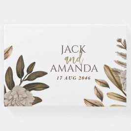 Rustieke Elegantie Chic Floral Wedding Guestbook Gastenboek