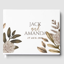 Rustieke Elegantie Chic Floral Wedding Guestbook Gastenboek