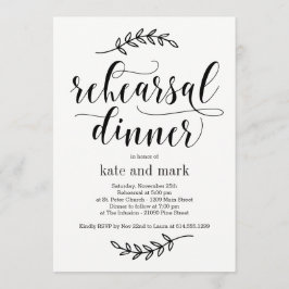 Rustieke Elegantie EDITABLE KLEUR repetitie diner Kaart