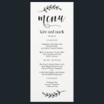 Rustieke Elegantie EDITABLE KLEUR Wedding Menu Kaa<br><div class="desc">Stijlvolle menukaart van © berrysweet . Afdrukbare digitale bestanden en bijpassende items zijn beschikbaar! Bezoek onze website op www.berryberrysweet.com voor meer informatie!</div>